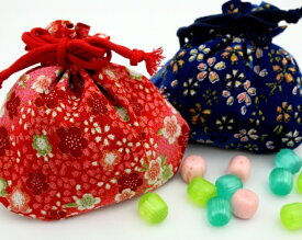 敬老の日ギフト 敬老の日 プレゼント ギフト 贈りもの 京都 和菓子 ちりめん巾着 〜 ほのか 〜