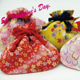 バレンタイン 2026 義理チョコ お配り 義理 チョコ キャンディ ちりめん巾着〜ほのか〜 個包装 プチギフト プレゼント