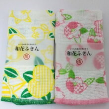 花ふきん(桜と橘)