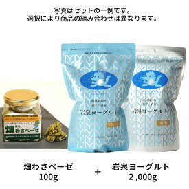 畑わさベーゼ 100g ＋ 岩泉ヨーグルト 2,000g（2kg） セット 岩泉ホールディングス公式