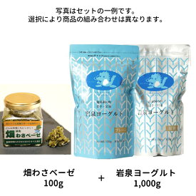 畑わさベーゼ 100g ＋ 岩泉ヨーグルト 1,000g（1kg） セット 岩泉ホールディングス公式