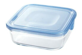 【メーカー公式】作り置きにぴったり　iwaki(イワキ) NEWパック＆レンジ（アクアブルー）　【容量】800ml耐熱ガラス　ガラス　保存容器　常備菜　つくおき　作り置き　浅い　もちより