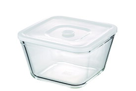 【NEW】簡単密閉　iwaki(イワキ) 密閉パック＆レンジ（ホワイト）　【容量】1500ml　耐熱ガラス　ガラス　保存容器　白　常備菜　つくおき　作り置き　作り置きにぴったり　もちより　電子レンジOK　オーブン