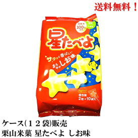 【賞味期限2024.10.23】 栗山米菓 星たべよ しお味 20枚 × 12袋 食品 お菓子 米菓 送料無料