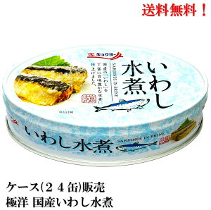 極洋 国産いわし水煮 145g × 24缶 【賞味期限2027.7.1】食品 送料無料 缶詰 イワシ 鰯 真いわし 手詰め 国産