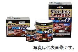 アサヒペン 油性高耐久アクリルトタンα ブランドのギフト ※お取り寄せ商品です※ 日本製 ６KGグレー