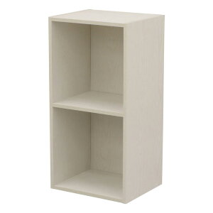 カラーボックス A4対応 2段 奥行29.2 高さ70.6 横置き ラック 棚 本棚 書棚 収納ボックス 収納ラック ブックラック ブックシェルフ フリーラック コミックラック ホワイト ナチュラル 収納 AC-100,