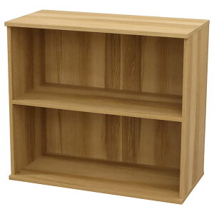 ラック 収納ラック 2段 可動棚 幅83.5 奥行39.5 高さ74.3cm ブラウン ナチュラル 本体大容量 カラーボックス 収納棚 本棚 ブックラック コミックラック フリーラック シェルフ リビング収納 Vault