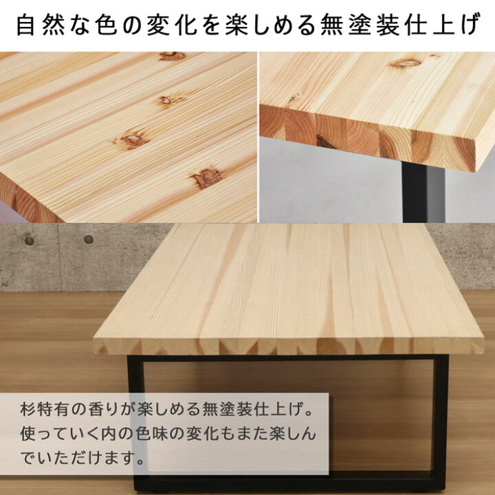 楽天市場】テーブル 天板 杉集成材 幅75 国産品 国産杉 天然木 無塗装 