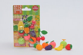 ブリスターパック消しゴム　果物【まとめ買い セットパック 消しゴム 日本製 プレゼント ご褒美 おまけ 景品 おもちゃ こども 文具 ばらまき フィギュア】