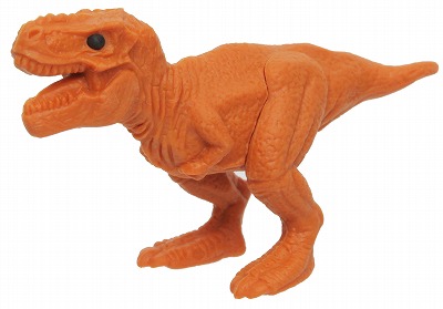 激安通販販売ティラノサウルス　オレンジ消しゴム 