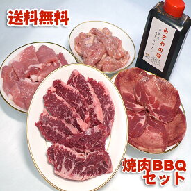 バーベキューセット 焼肉 牛ハラミ 牛タン 豚肉 鳥肉 1.4kg 冷凍便発送 自家製タレ付属 焼肉セット (焼き肉 バーベキュー BBQ )