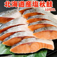 半額！3,500円！メガ得クーポン50％OFF！北海道産 塩秋鮭 10切れ 送料無料 国産 鮭 切り身 無添加 天然 …