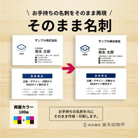 楽天市場 名刺 そのまま名刺 岩永印刷所 楽天市場店