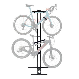 【公式】ロードバイク スタンド iWATOWER 複数台 2台 ラック 2段 室内 室内スタンド 自転車 倒れない タワースタンド スポーツバイク マウンテンバイク Eバイク ディスプレイスタンド ディスクブレーキ スルーアクスル サイクルラック 日本製