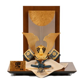 【五月人形】8号 永遠之兜 青緑中ベージュ威 兜飾り | 翠鳳作