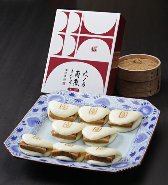 【全12回定期便】＜月替り！＞角煮まんじゅう 2種 お楽しみセット （角煮まんじゅう8個・大とろ角煮まんじゅう8個）≪小値賀町≫ 角煮まん【岩崎本舗】 [DBG069]