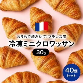 【おうちで焼きたてのしあわせ！】焼くだけ 冷凍パン 業務用 ル・フルニル・ドゥ・ピエールシリーズ ミニ・クロワッサン 30g×40個セット マーガリン不使用 フランス産 ギフト プレゼント おいしい ホテル