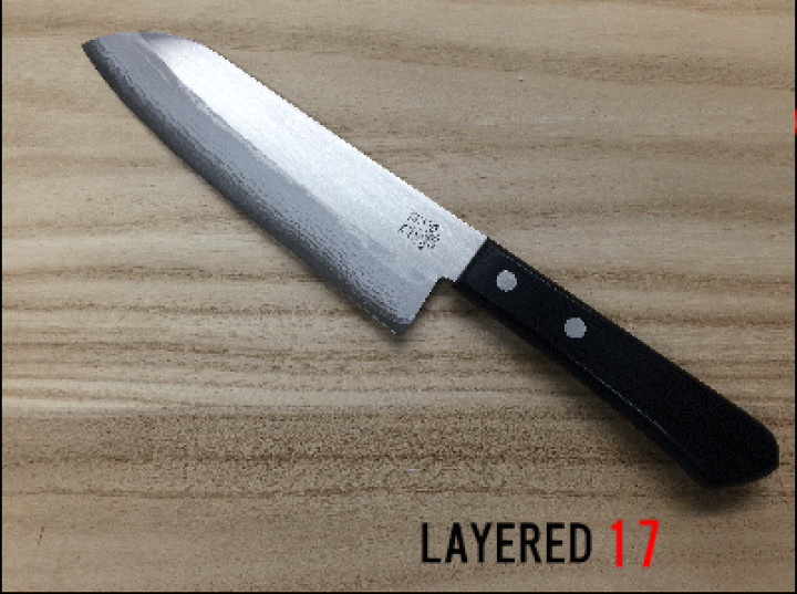 楽天市場】源明利 ステンレス DP多層鋼ゴールド 三徳 170mm 積層