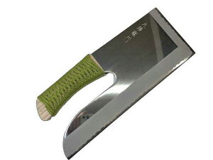 九頭竜川 ステンレス モリブデン鋼 そば切り庖丁 330mm 桐板付 若草紐巻柄 片刃 越前打刃物 日本製