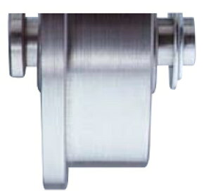 ヨコヅナ ロタ・ステンレス 重量戸車 トロ車型 120mm 車のみ (シャフト・E形止め輪付) WBP-1207 【1個】