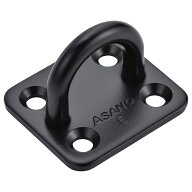 浅野金属工業 ASANO ステンレス アイプレート 黒塗装 サイズ8 8mm AK16094
