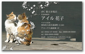 名刺デザイン 名刺カラー 名刺印刷 デザイン名刺 名刺作成 おしゃれ 横 フルカラー デザイン 名刺 カラー 名刺 d069【片面/100枚】