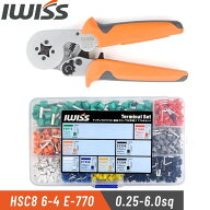 【SS最終日★最大P6倍＋まとめ割】IWISS フェルール圧着ペンチ フェルール用圧着工具 圧着工具 棒端子 端…