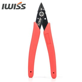 [P2倍&まとめ割★12/15まで] IWISS ニッパー フラッシュニッパー 薄刃 細電線 カッター 電線 アルミ線 金属 切断 カット 切断工具 工具 コンパクト 小型 軽量 配線 修理 アイウィス 電線サイズ 0.14〜1.5sq迄 170ii