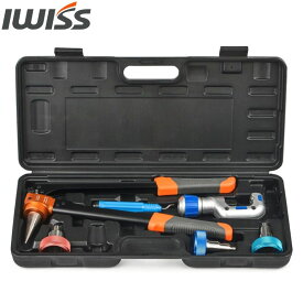 [P2倍&まとめ割★12/15まで] IWISS エキスパンダー 銅管 エキスパンダクス エキスパンダーヘッド パイプカッター 付 エアコン パイプ 拡管 ツール なまし銅管 1"-1／ 4迄 アイクリンプ iCrimp IWS-3814C