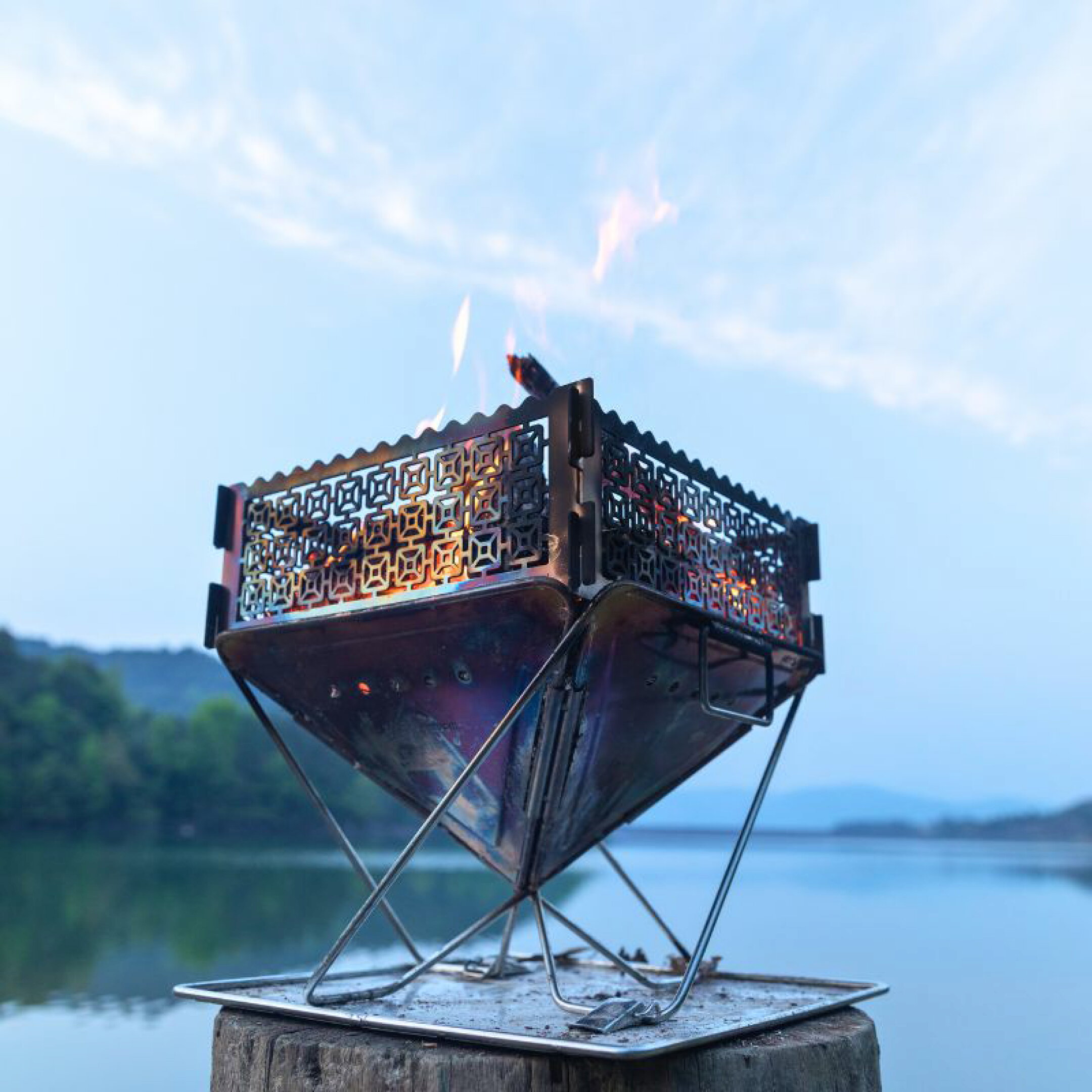 Lサイズ │ 幻想的な雰囲気を作り出す、ファイヤープレート