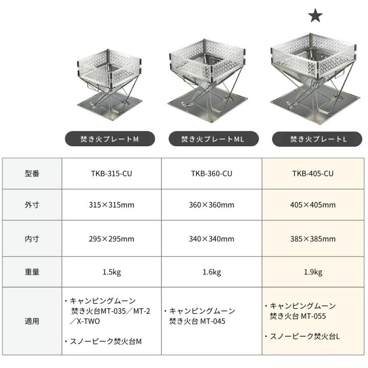 楽天市場】[4/6迄!100円OFFクーポン] 焚き火プレート L 焚き火台 焚火 