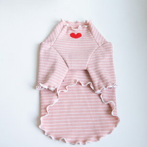 犬 服 トイプードル 秋 かわいい ハート ペット服 犬服 犬用 タンクトップ 可愛い シンプル Tシャツ ナチュラルカラー ドッグウェア 可愛い トイプードル 韓国風 猫 犬の服 いぬ ダックス 快