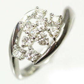 ダイヤモンド リング K18WG・ダイヤモンド0.5ct　アニバーサリー10リング（指輪）【結婚10周年記念】【スウィート10石ダイヤモンド】ダイヤモンド指輪