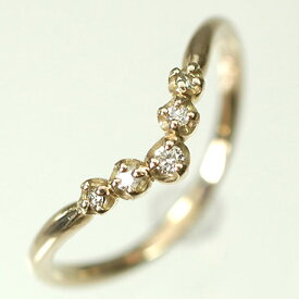 ダイヤモンド リング ピンクゴールド K18PG・ダイヤモンド0.07ct　エレガンスリング（指輪） ダイヤモンド指輪