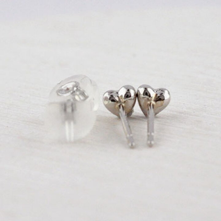 楽天市場】プラチナ Pt900 ぷっくりハートピアス 3mm 地金ピアス 