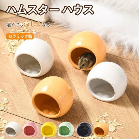 ハムスター ハウス ハムスターベッド 陶器 セラミック製 涼感 ポケボール 小屋 夏対策 ひんやり ベッド おへや 涼しい ハムスターケージ 寝床 四季通用 おしゃれ