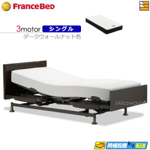 【今ならフランスベッドのシーツが貰える】【シングル】【マットレス付】高級 電動ベッド フランスベッド レステックス 101F 3モーター Ag-FK-EXC マットレス付き シングル フランスベッド 公