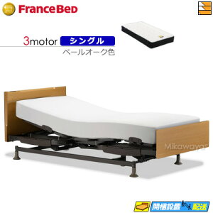 【今ならフランスベッドのシーツが貰える】【シングル】【マットレス付】高級 電動ベッド フランスベッド レステックス 101F 3モーター Ag-FK-EXC マットレス付き シングル フランスベッド 公
