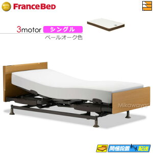【今ならフランスベッドのシーツが貰える】【シングル】【マットレス付】高級 電動ベッド フランスベッド レステックス 101F 3モーター RX-HUD-Ag PWM ハード マットレス付き シングル フランス