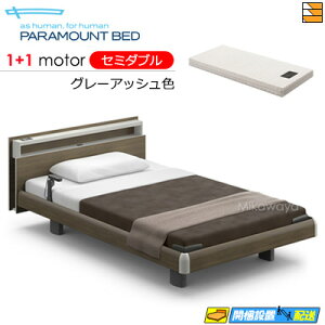 【セミダブル】【マットレス付】【お届けは設置まで】【正規販売店】アクティブスリープベッド 高級 電動ベッド パラマウントベッド Active Sleep BED Cモデル キューブ ハリウッドスタイル 1+1