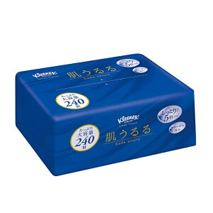 【3箱セット】日本製紙クレシア クリネックス ティシュー ローション 肌うるる ソフトパック 240組(480枚) 48134 Crecia Kleenex ティッシュ 保湿成分 しっとりなめらか コラーゲン配合 潤い 花粉症