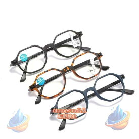 老眼鏡おしゃれメンズレディースウェリントン型ズーム眼鏡ブルーライトカット軽量老眼鏡累進多焦点屋外屋内自転車フルリムメガネリーデ