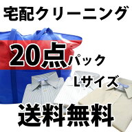 【送料無料】宅配クリーニング　詰め放題20点「大バッグ」バッグサイズにご注目！！[詰め放題 入れ放題]