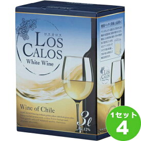 ロスカロス 白 BIB 箱 バックインボックス チリ3000 ml×4本 ワイン【送料無料※一部地域は除く】【取り寄せ品　メーカー在庫次第となります】