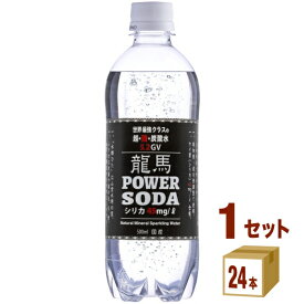 日本ビール 世界最強クラスの 5.2GV 龍馬 パワーソーダ POWER SODA 炭酸水 500ml×24本×1ケース (24本) 飲料【送料無料※一部地域は除く】