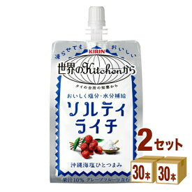 【特売】キリン 世界のKitchen（キッチン）から ソルティライチ パウチ 300 ml×30本×2ケース (60本) 飲料【送料無料※一部地域は除く】【熱中症対策】熱中症
