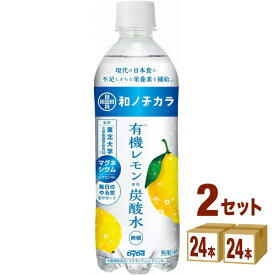 ダイドー 和ノチカラ 有機レモン使用炭酸水 500ml×24本×2ケース (48本) 【栄養機能食品】飲料 炭酸水 レモン 【送料無料※一部地域は除く】 健康