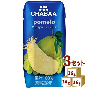 ܖ2025N118 nivf[X CHABAA `o 100%~bNXW[X | 180ml×36{×3P[X (108{) yꕔn͏z