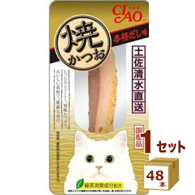いなば CIAO 焼かつお 本格だし味 ×48本【送料無料※一部地域は除く】いなばペットフード 猫 おやつ 猫ごはん キャットフード ねこ ネコ